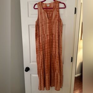 J. Jill sleeveless maxi dress - pale orange - Size M